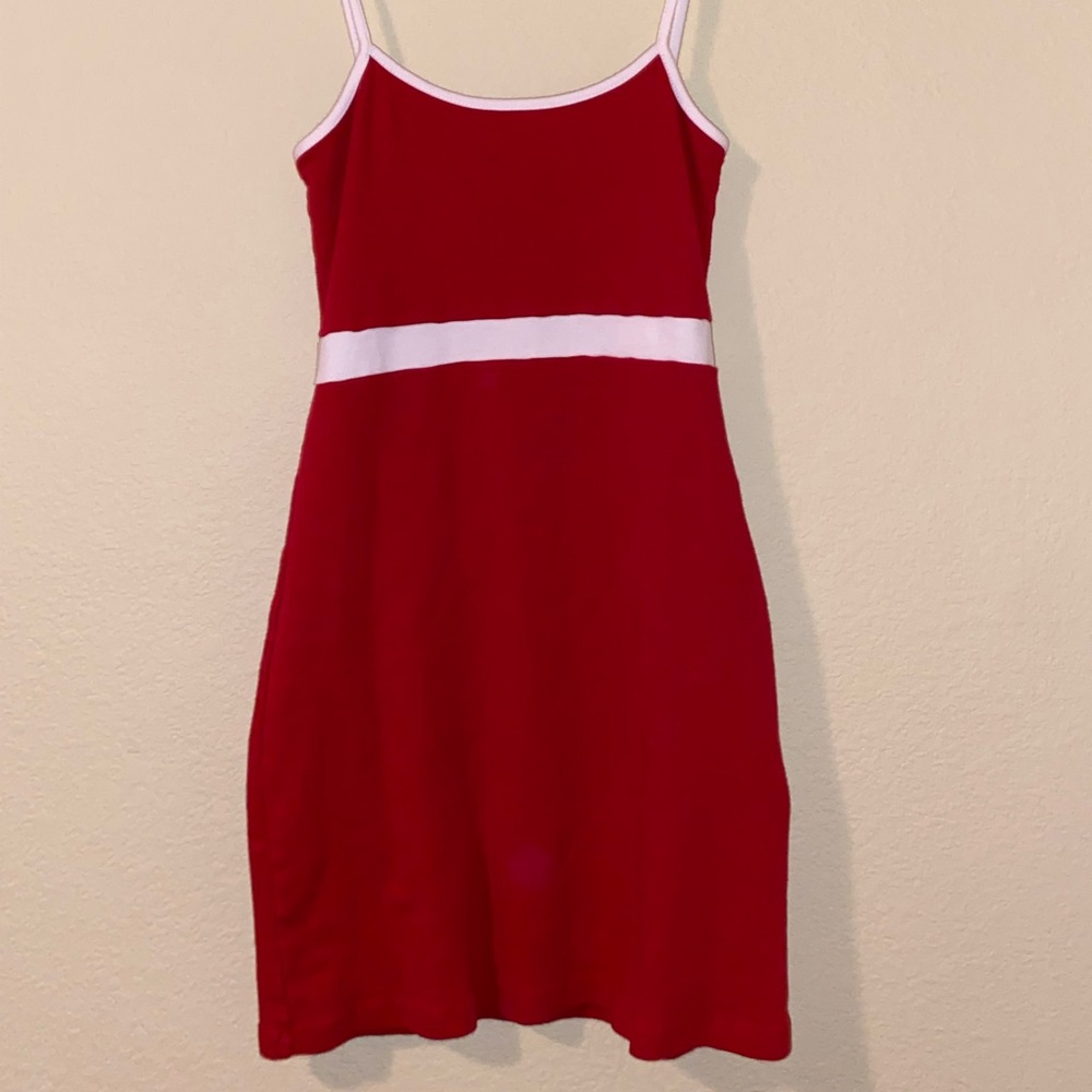 Red and white brandy Melville dress